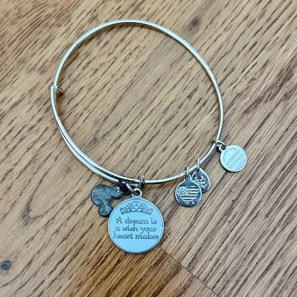Alex and Ani Bundle of 4 Disney Silver Colored Bracelets - Picture 8 of 10